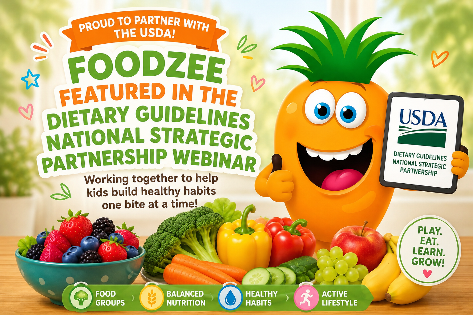 Foodzee featured in the Dietary Guidelines National Strategic Partnership webinar